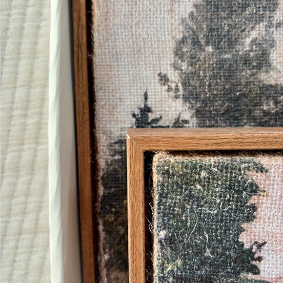 Hearth & Hand with Magnolia Landscape Burlap Wall Art Set, 2 Pieces NWT - Picture 6 of 14